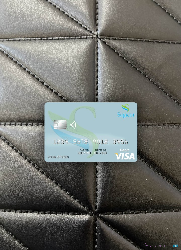 Download Jamaica Sagicor Bank visa debit card photolook front Photoshop template